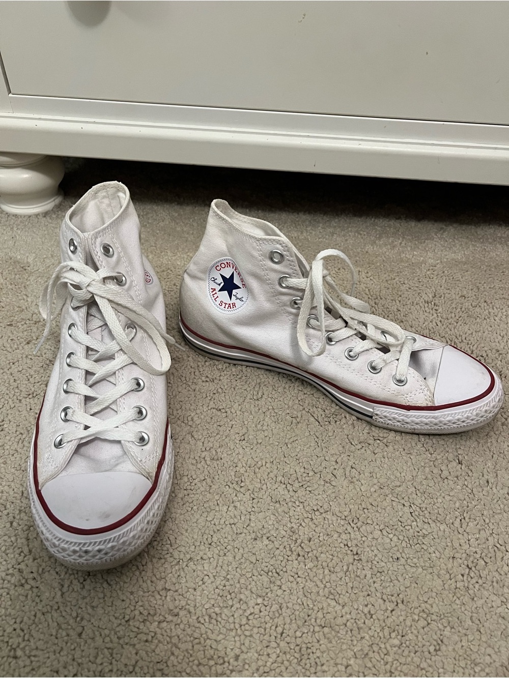 Converse White High Top Sneakers